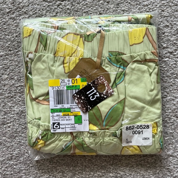 NWT 🍋 Ryegrass Tiered Maxi Lemon Dress Size XL - Picture 7 of 9